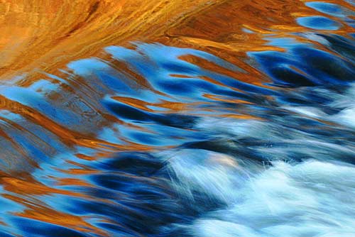 photo: tranquill water suddenly becomes beautifully turbulent