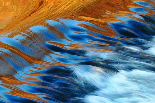 photo: tranquill water suddenly becomes beautifully turbulent