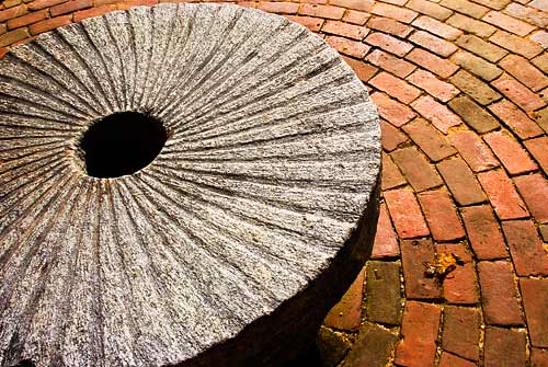 photo: mill wheel with center pivot