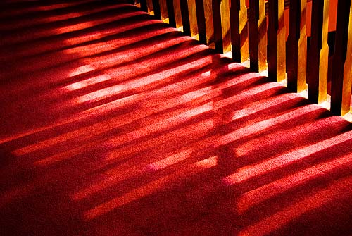 Easter sunlight on carpet