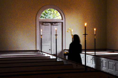 Candles in church