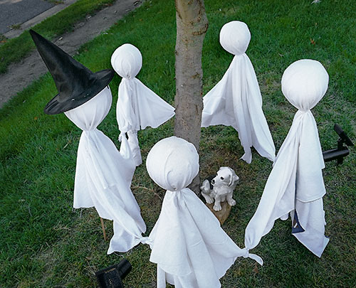 ghosts at Halloween