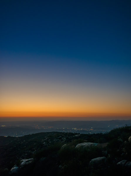 Sunset over San Deigo, California