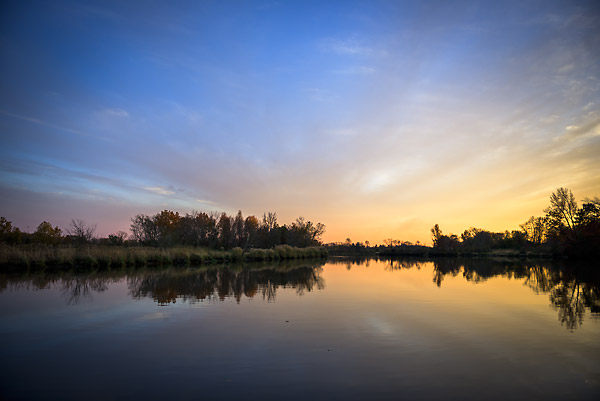 Christiana River at Sunset near Newport, Delaware