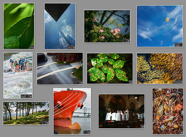 Twelve images slide show