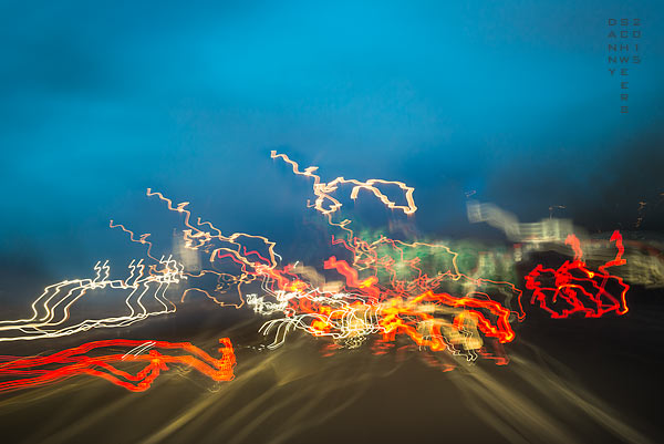 Photo of a wiggly lights like fireworks