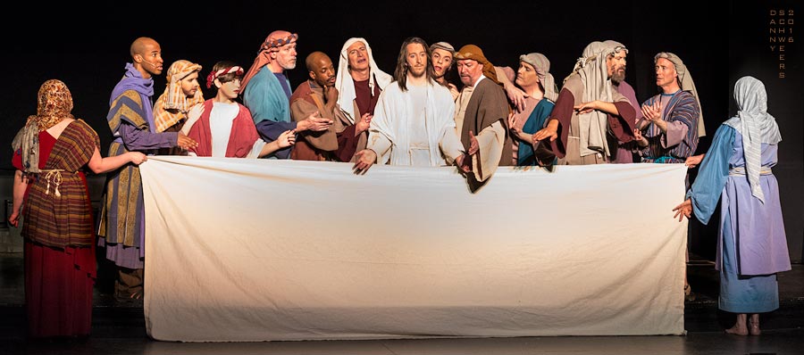 Last Supper Tableau from Jesus Christ Superstar at the Delaware Children's Theatre