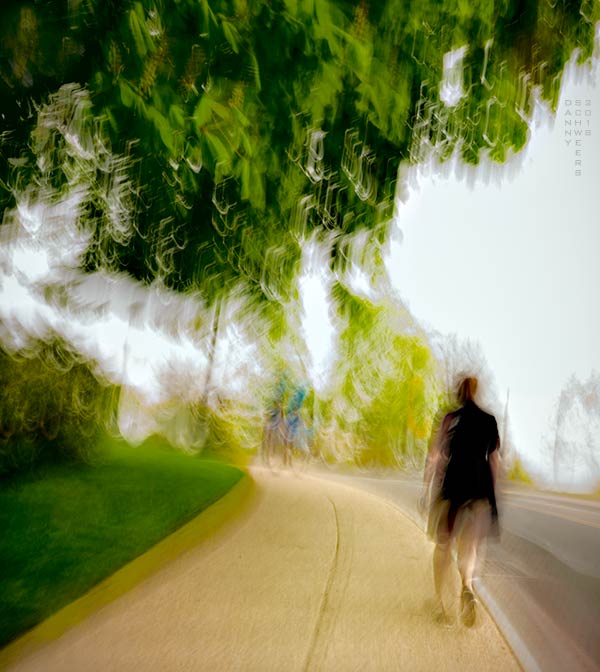 photo of man walking to Philadelphia Museum of Art