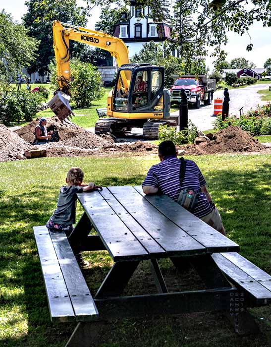 Excavation at Shelburne Museum in Vermont by Danny N. Schweers, 2019