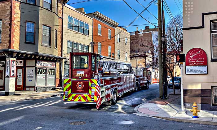 Poppycock Tattoos, Ladder 2, and the Episcopal Church of Saints Andrew and Matthew in Wilmington, Delaware